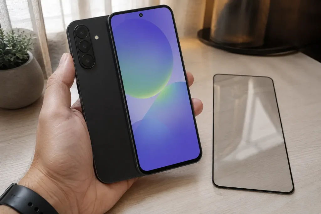 Moto G86 com película ou Galaxy A36: quando proteger ou trocar pesa na compra