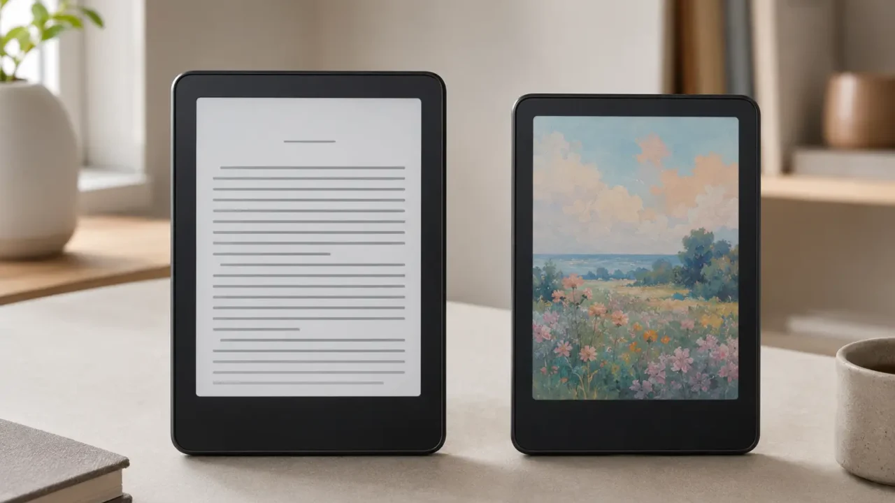 Kindle Paperwhite Signature ou Colorsoft: tela muda o uso