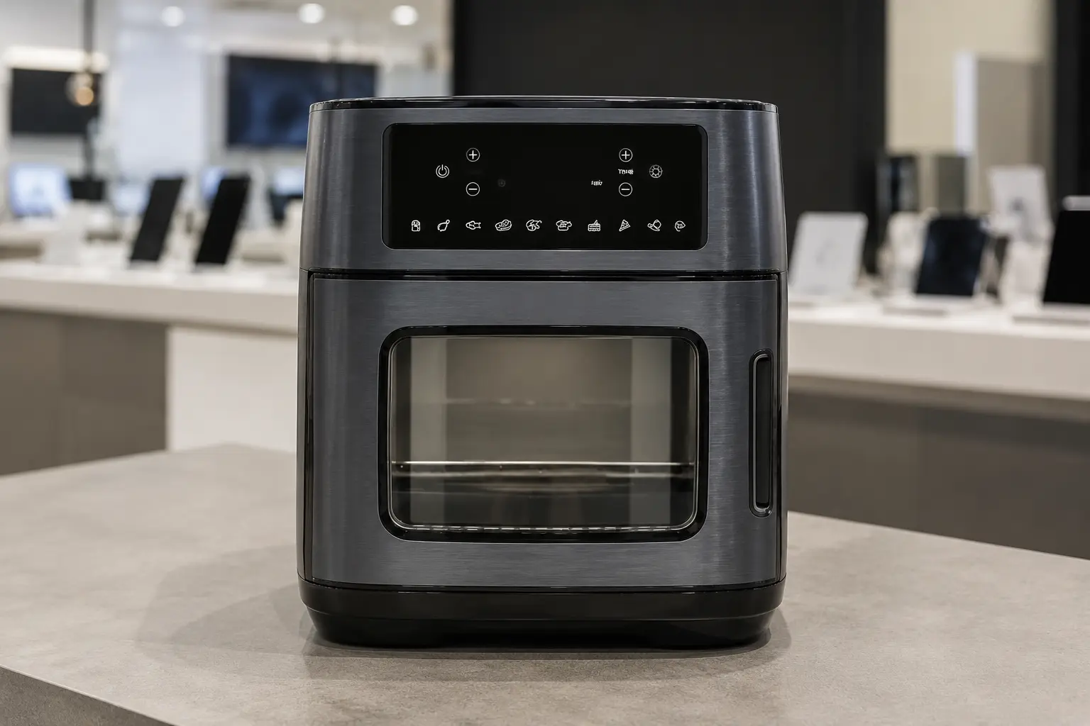 Air fryers de 12L não entregam o mesmo espaço por dentro