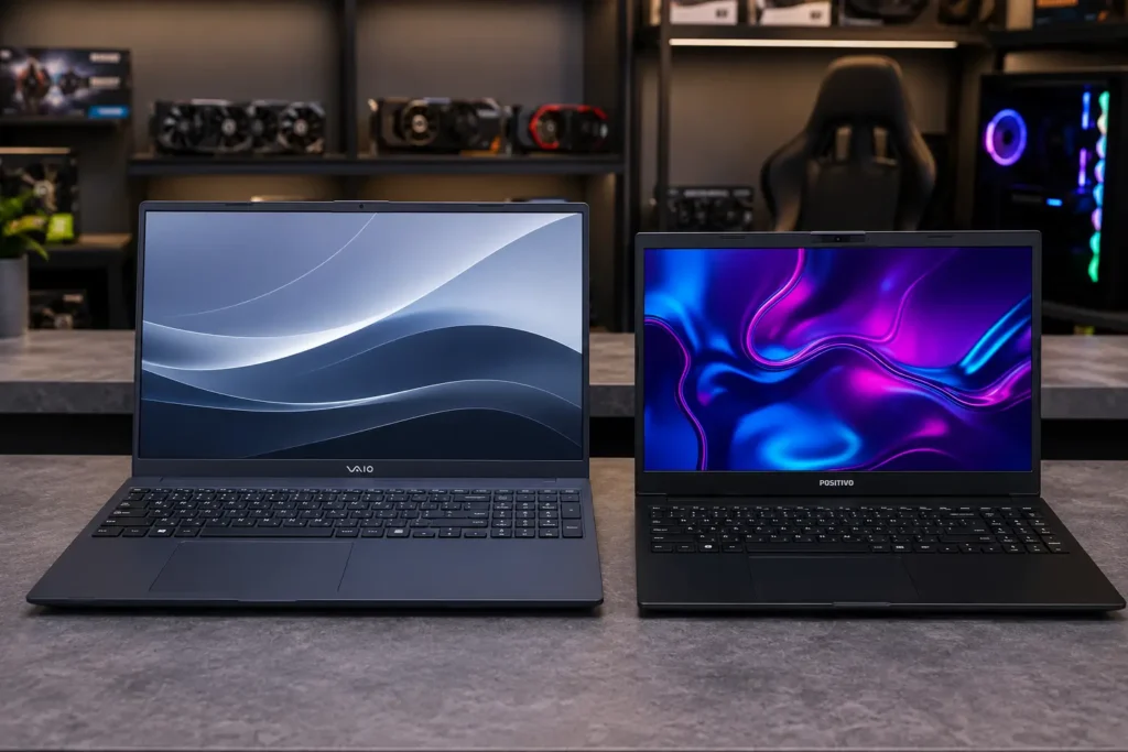 VAIO FE16 ou Vision R15M: Windows, tela ou recursos?