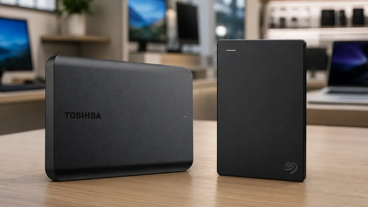 Toshiba Canvio Basics ou Seagate 1TB: onde muda a escolha?