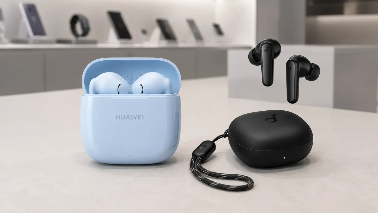 FreeBuds SE 2 ou soundcore P20i: bateria ou mais ajustes?