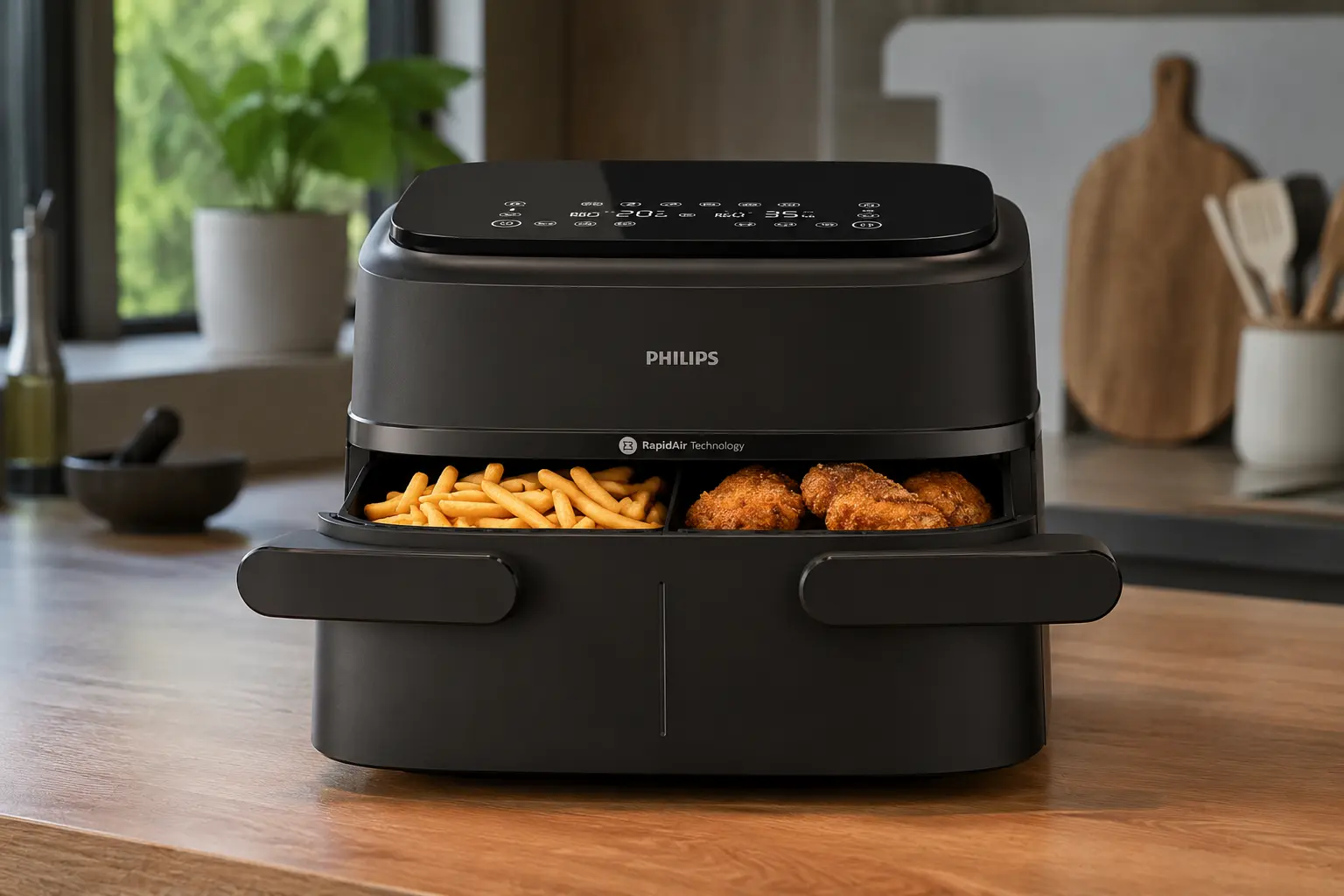 Philips NA150/00 ou NA341: cesto duplo ou visor interno?