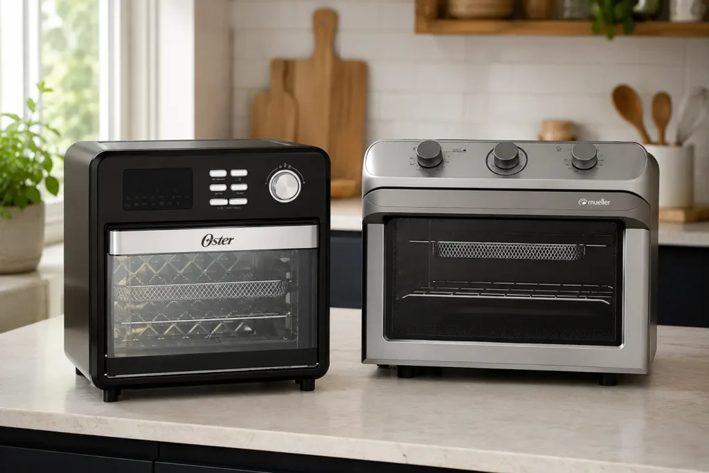 Oster 15L ou Mueller 35L: mais funções ou mais espaço?