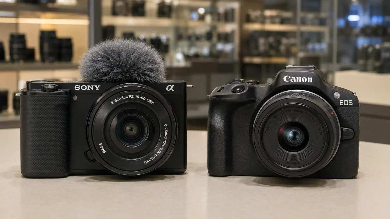 Sony ZV-E10 ou Canon EOS R50: vídeo ou uso híbrido?
