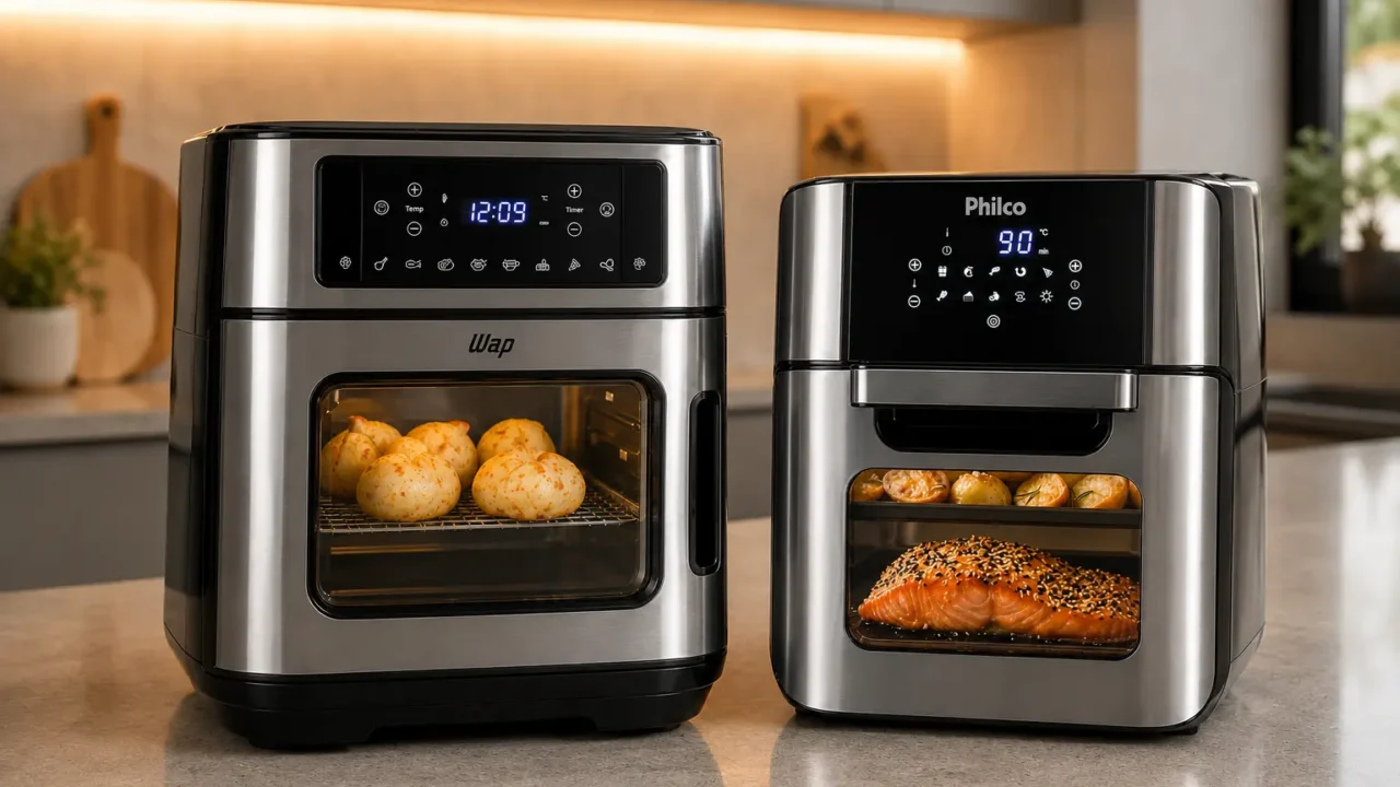 WAP e Philco 12L: duas air fryers, rotinas diferentes