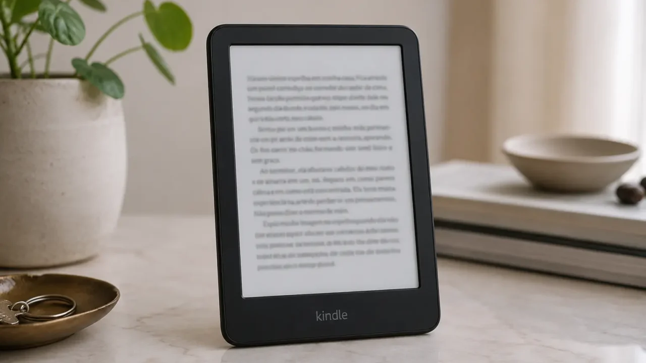Nos Kindles de 16 GB, a tela decide mais que o armazenamento