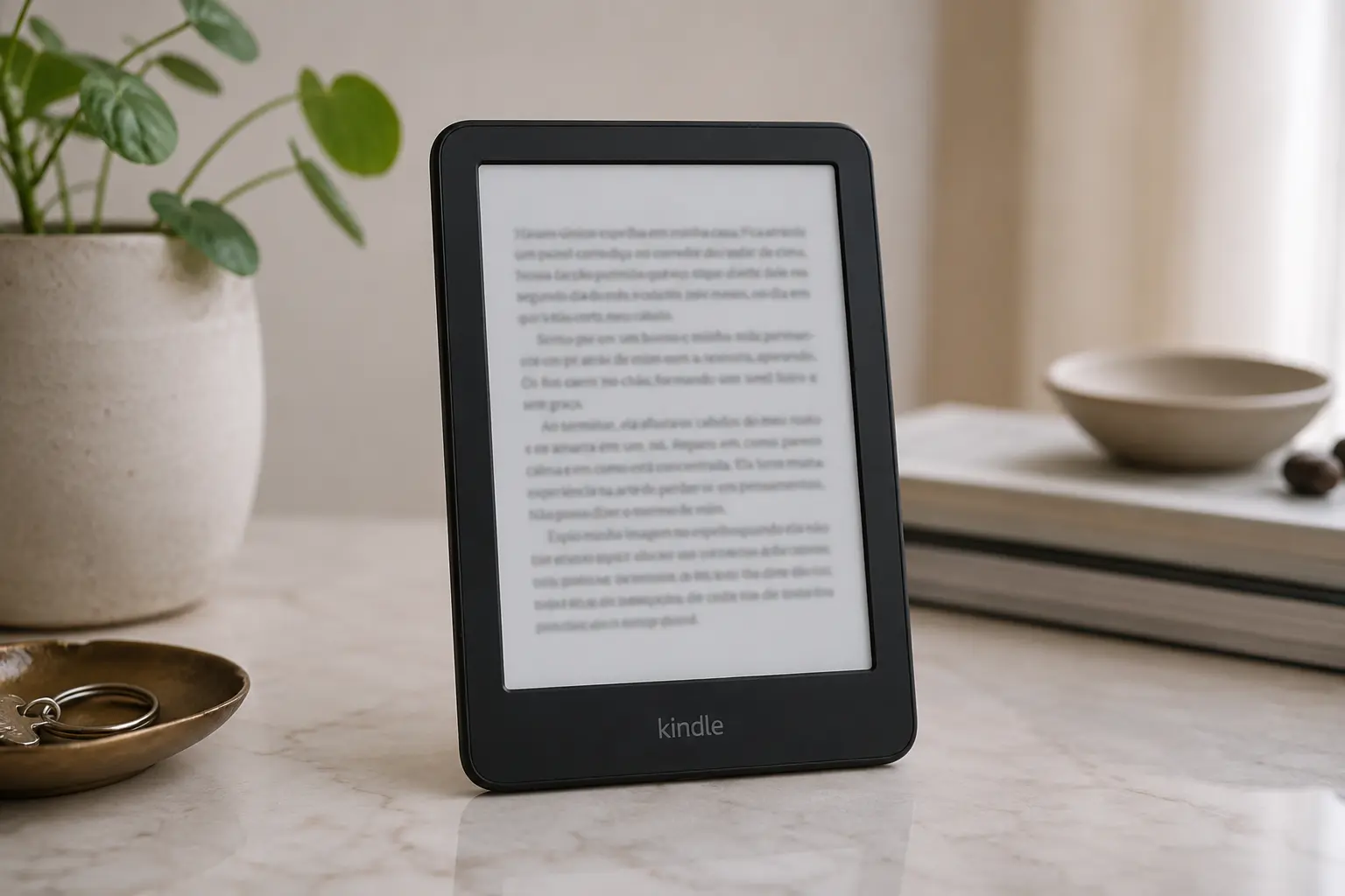 Nos Kindles de 16 GB, a tela decide mais que o armazenamento