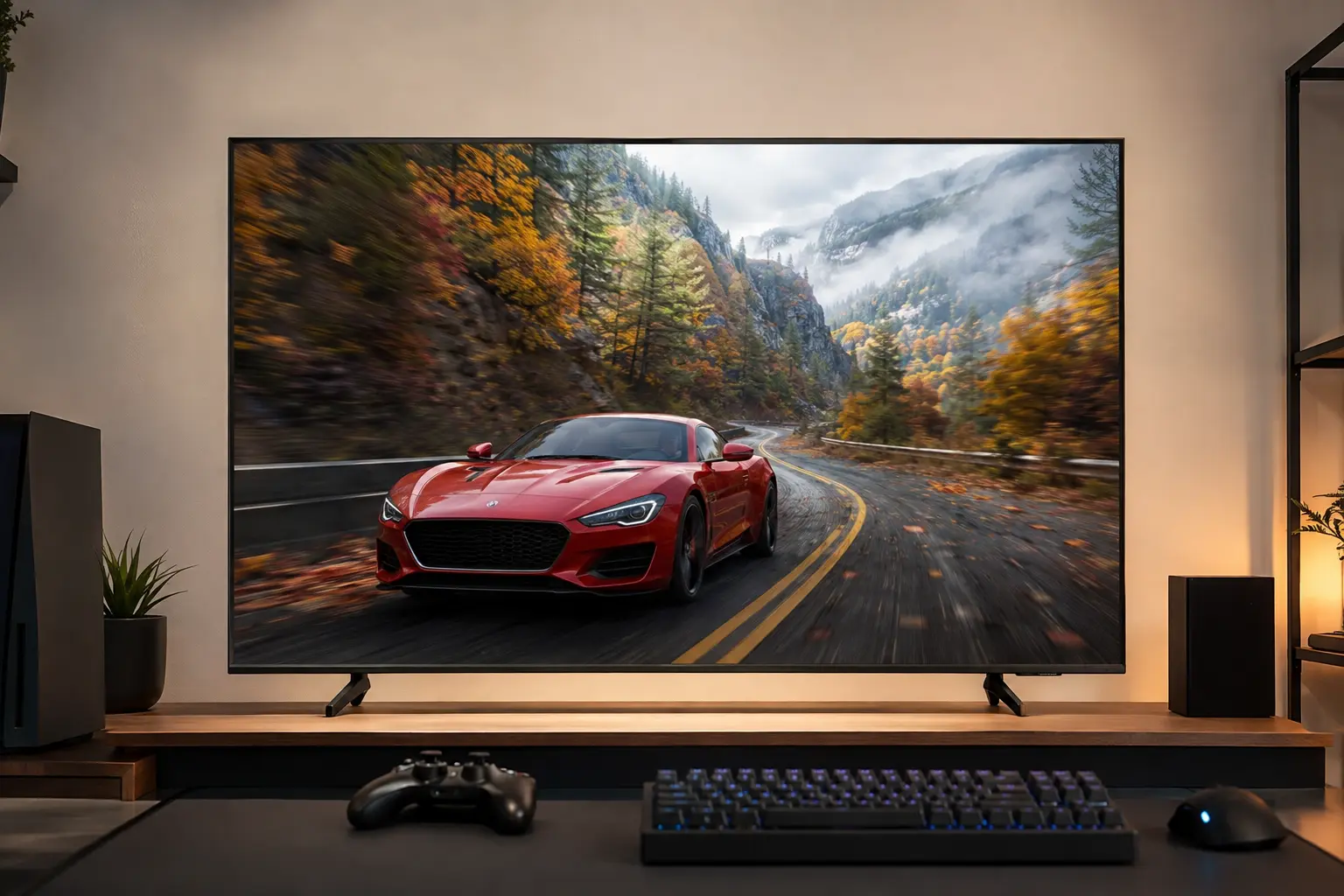 Em TVs 55", painel e 144 Hz separam Crystal UHD, QLED e OLED