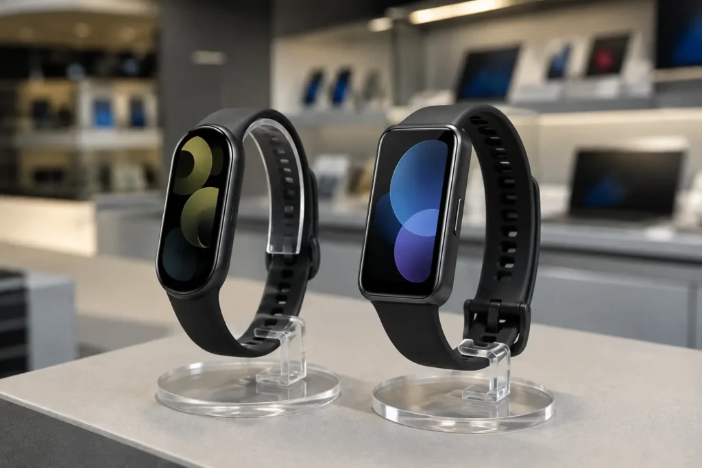 HUAWEI Band 10 ou Xiaomi Smart Band 10: tela e autonomia pesam na escolha