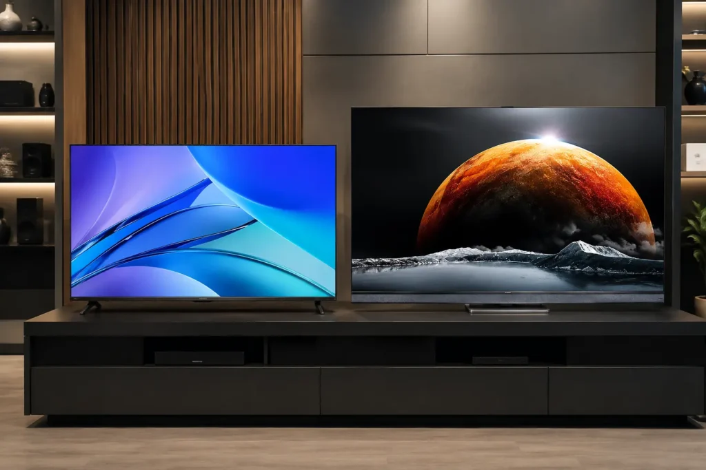 Hisense 43Q6QV ou TCL Mini LED 55": tamanho e tecnologia definem o uso