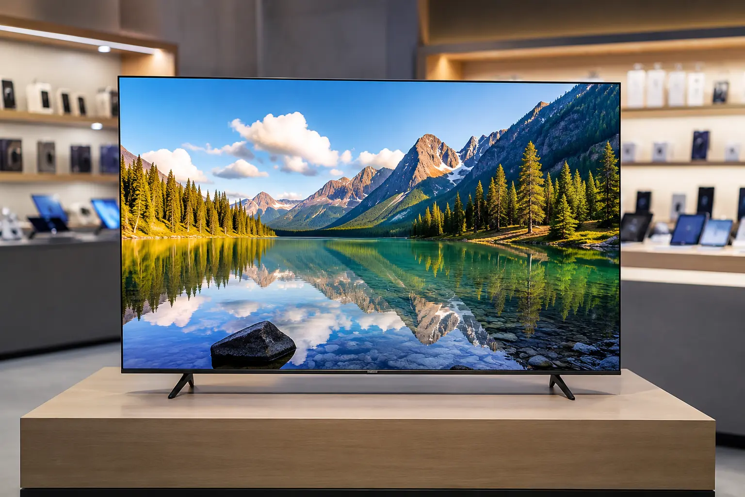 Na TV de 55", o tipo de painel decide entre QEF1, Mini-LED e OLED