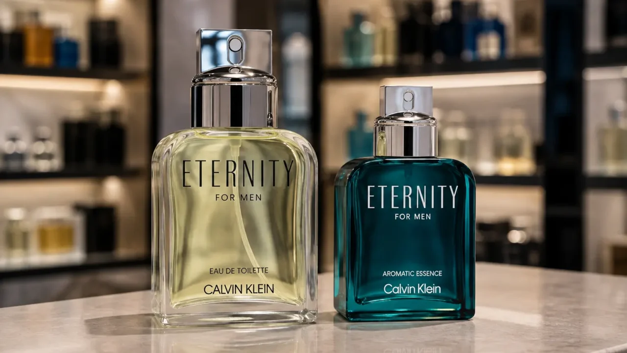 Eternity EDT 100 ml ou Aromatic Essence 200 ml: versões, não só tamanhos