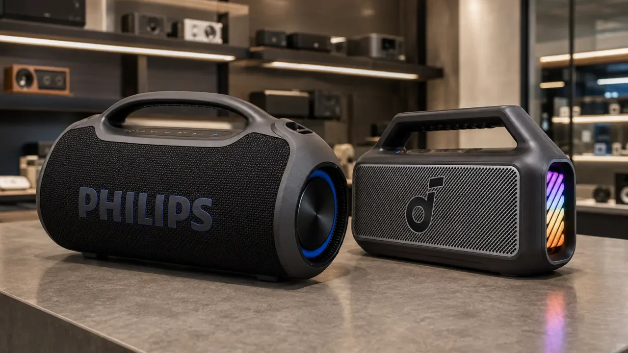 Philips Boombeat ou Soundcore Boom 2: microfone ou mais bateria