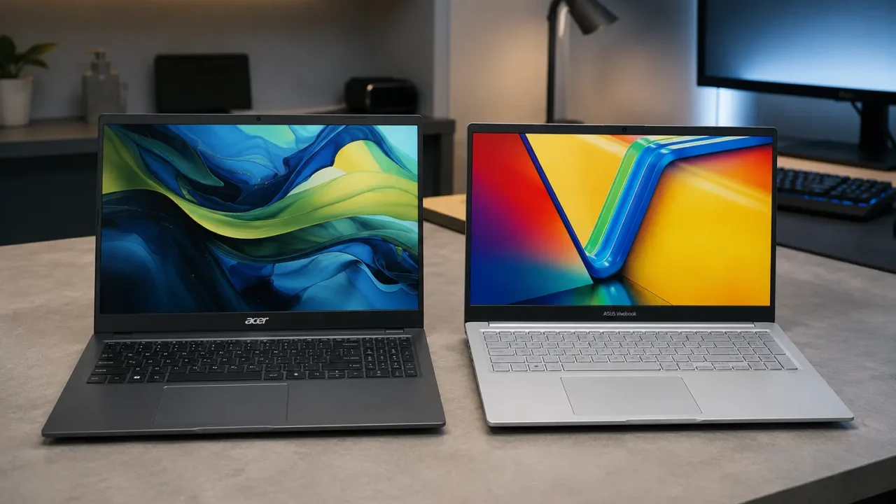 Acer Aspire Go 15 ou ASUS Vivobook 15: desempenho ou SSD maior