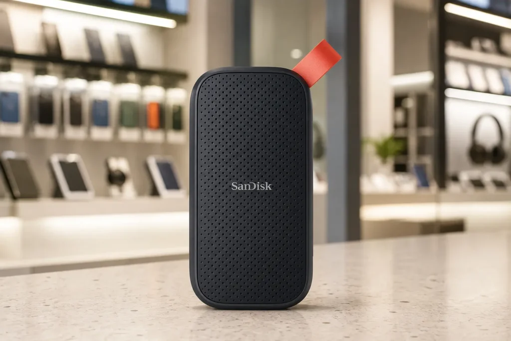 A busca é por 256GB, mas os SSDs SanDisk começam em 1TB