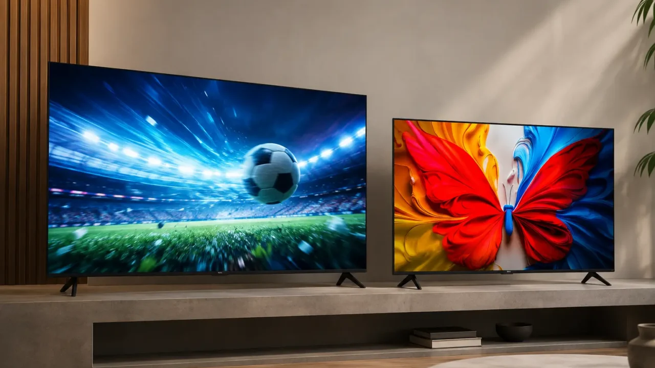 Entre Samsung Q7F e TCL S5K, tela e resolução mudam a proposta