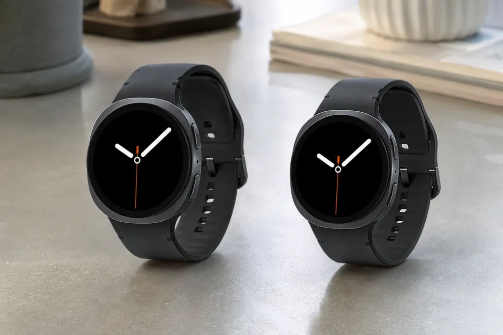 Galaxy Watch8 LTE de 40mm ou 44mm: a escolha começa pelo tamanho