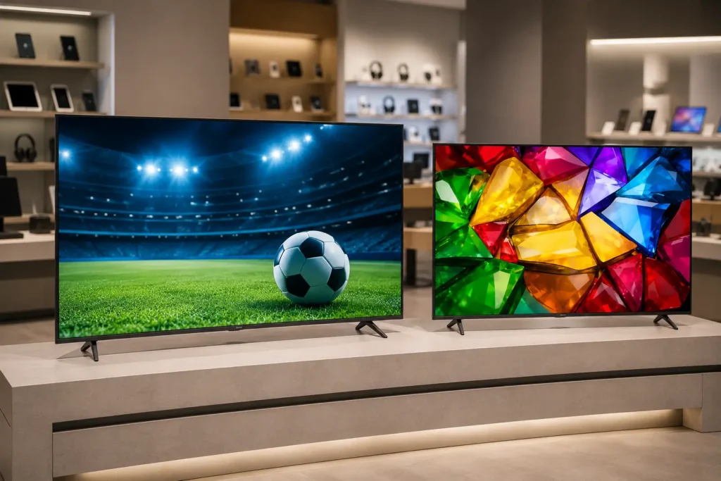 LG 55UA85 55" ou MRGB85 65": tamanho e tecnologia mudam a escolha