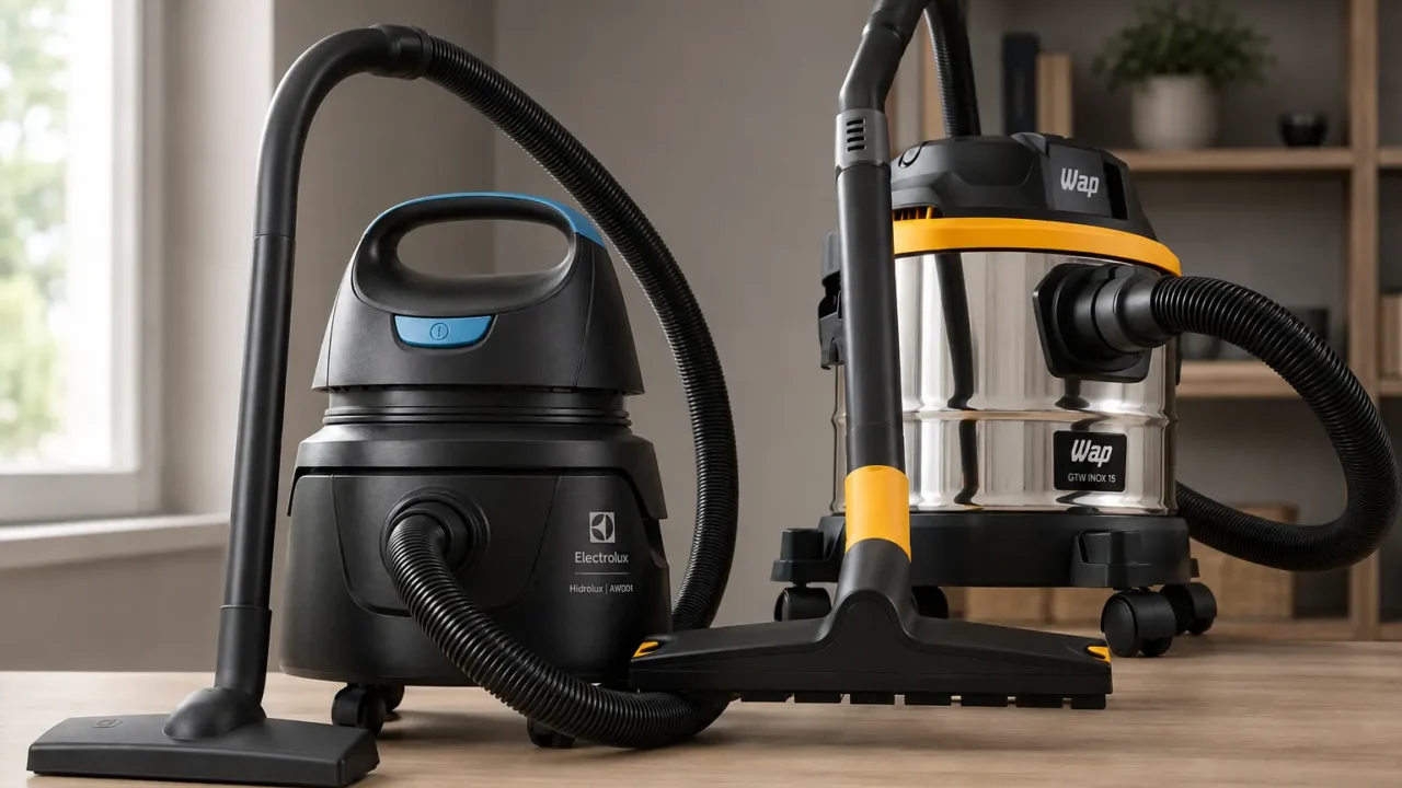 Electrolux AWD01 é compacto; WAP GTW INOX 15 leva mais volume