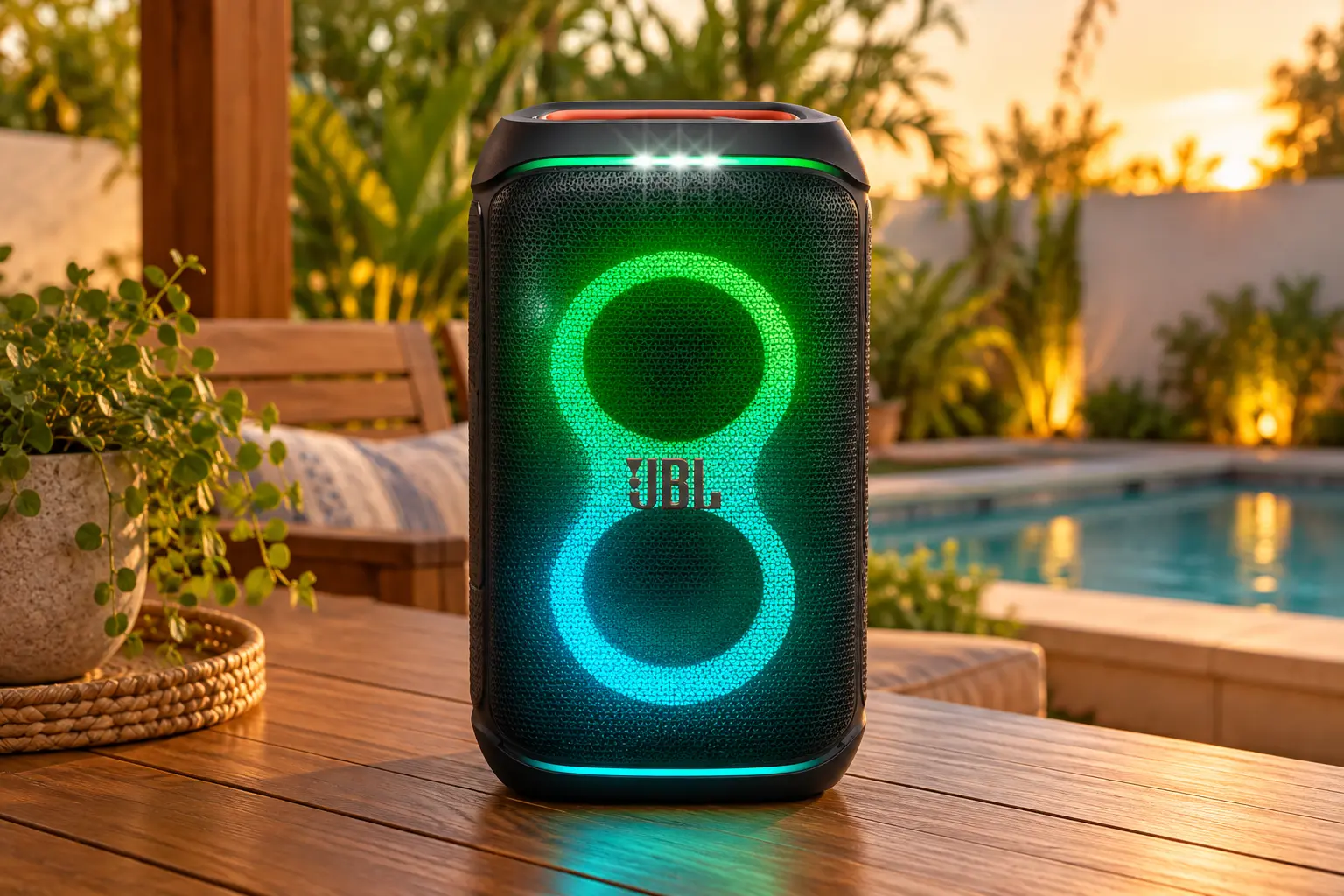 De 100 W a 240 W, a JBL PartyBox muda também no transporte