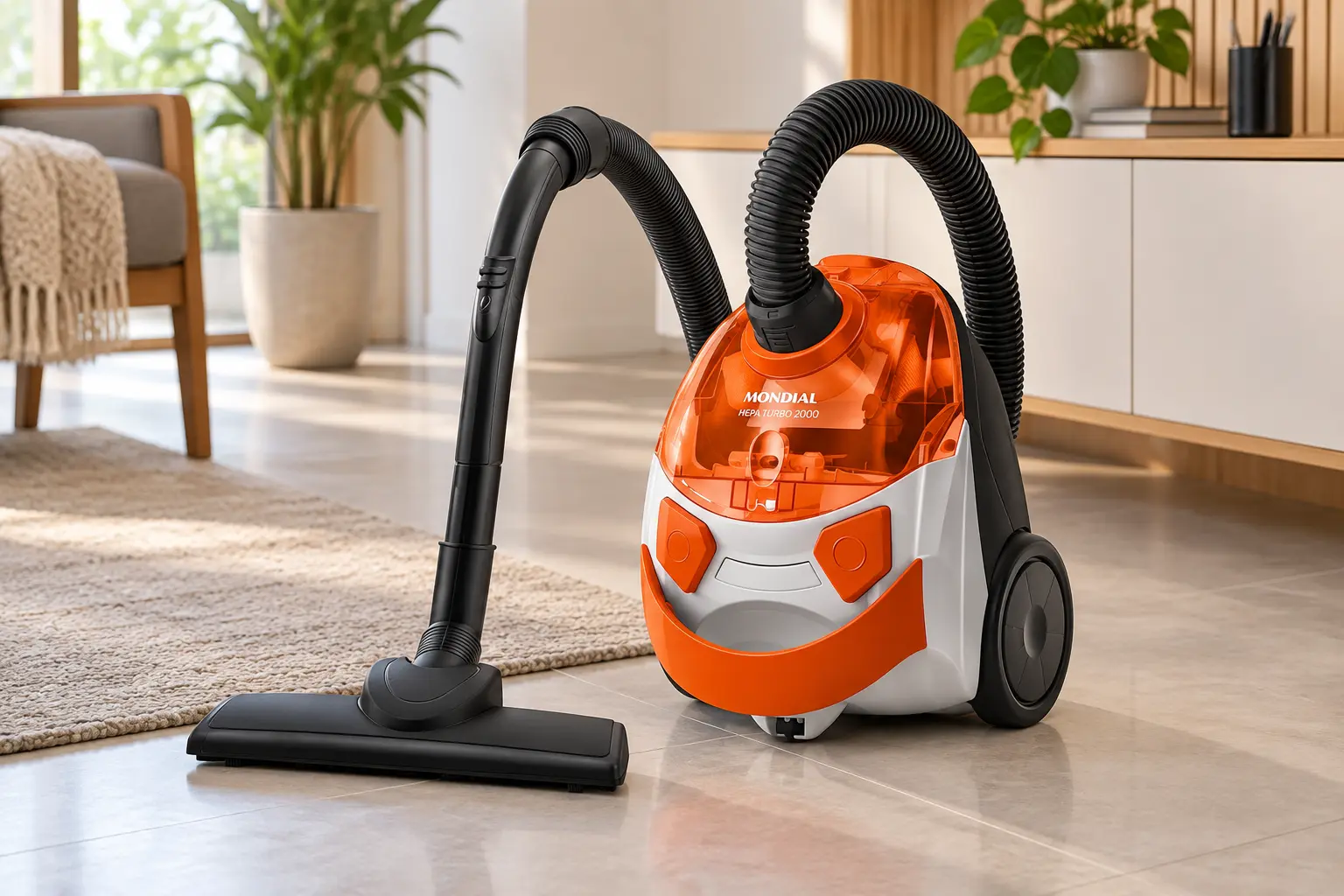 Mondial Hepa Turbo 2000: o formato pesa além dos 1500W