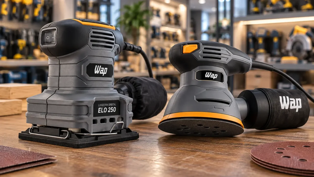 WAP LR01 ou ELO 250: a diferença está na base e no sistema de lixa
