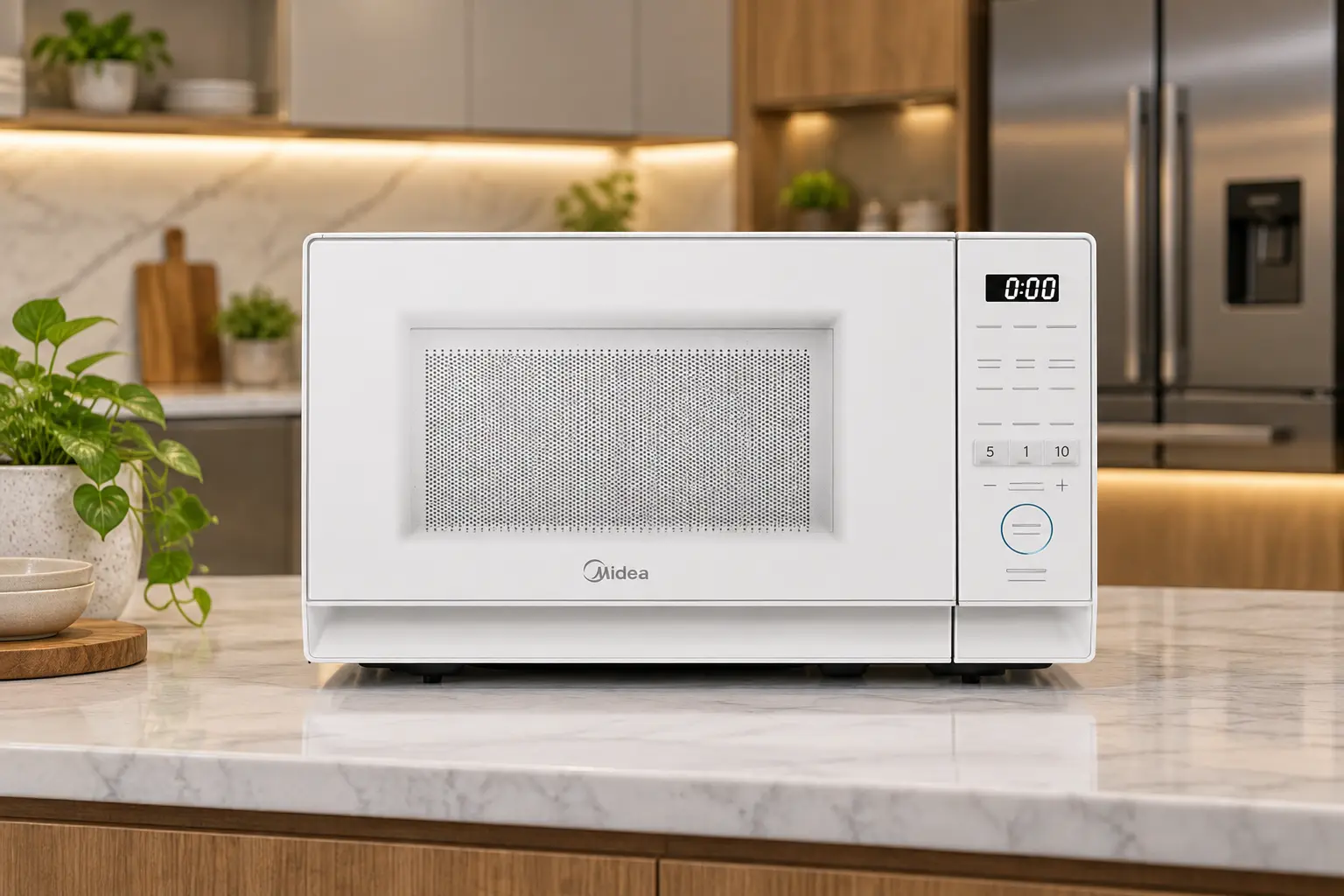 Midea MasterCook 20L branco ou prata: mesmas funções, visual diferente