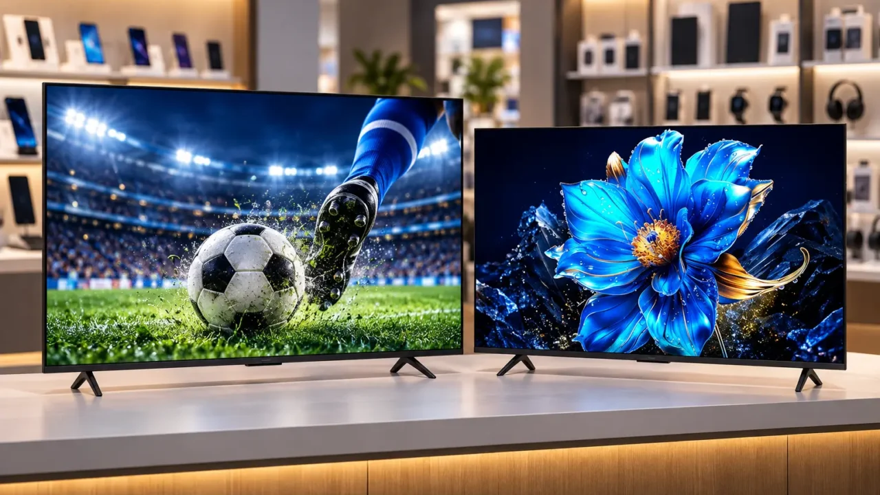 Samsung Q7F ou TCL 50P7K: a diferença está no Tizen e Google TV