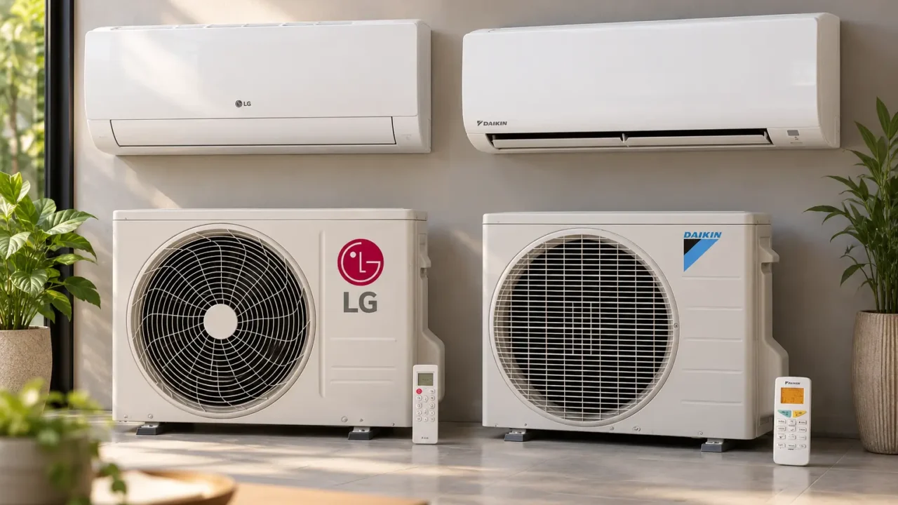 LG Dual Inverter ou Daikin Full: diferenças no Wi-Fi e na garantia