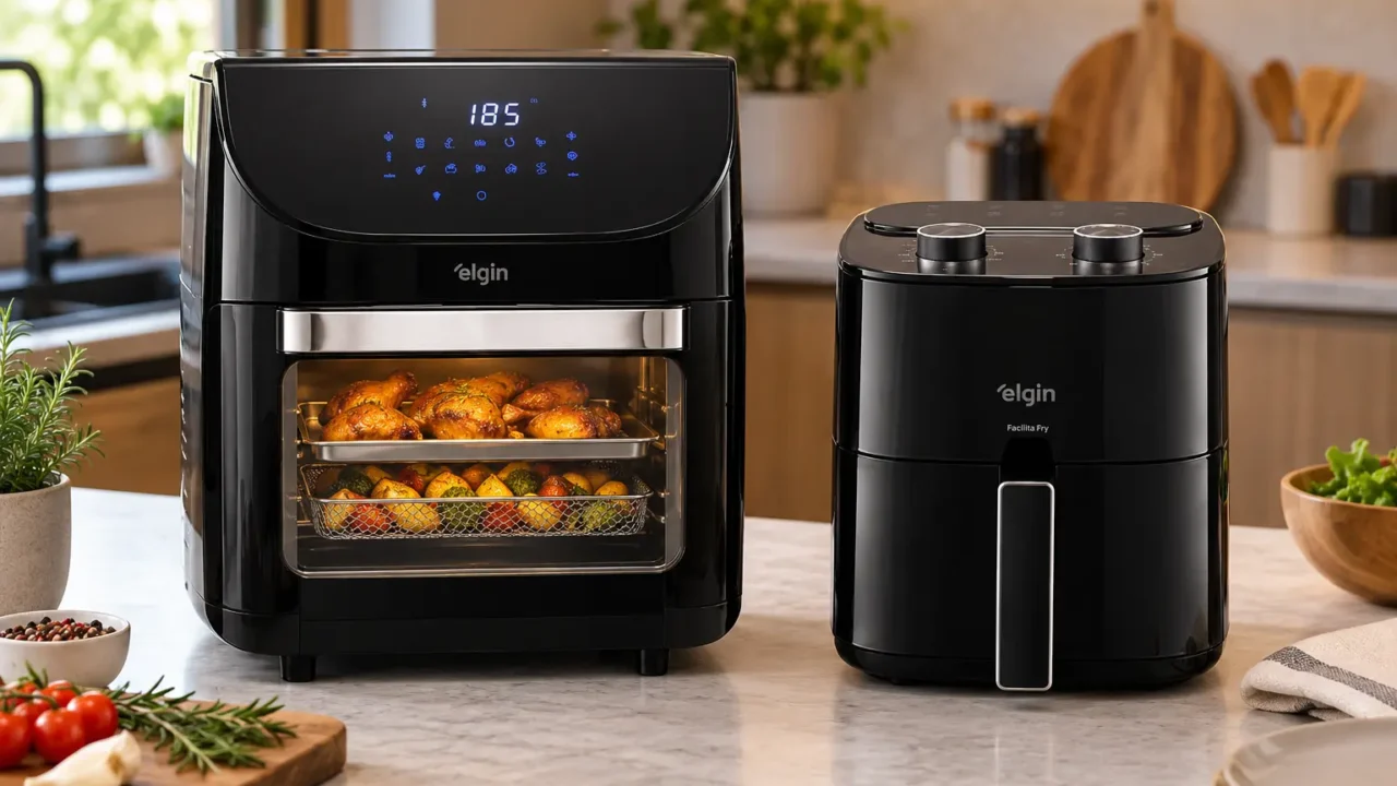 Air Fryer Elgin 12L ou 3,5L: a diferença está nas porções