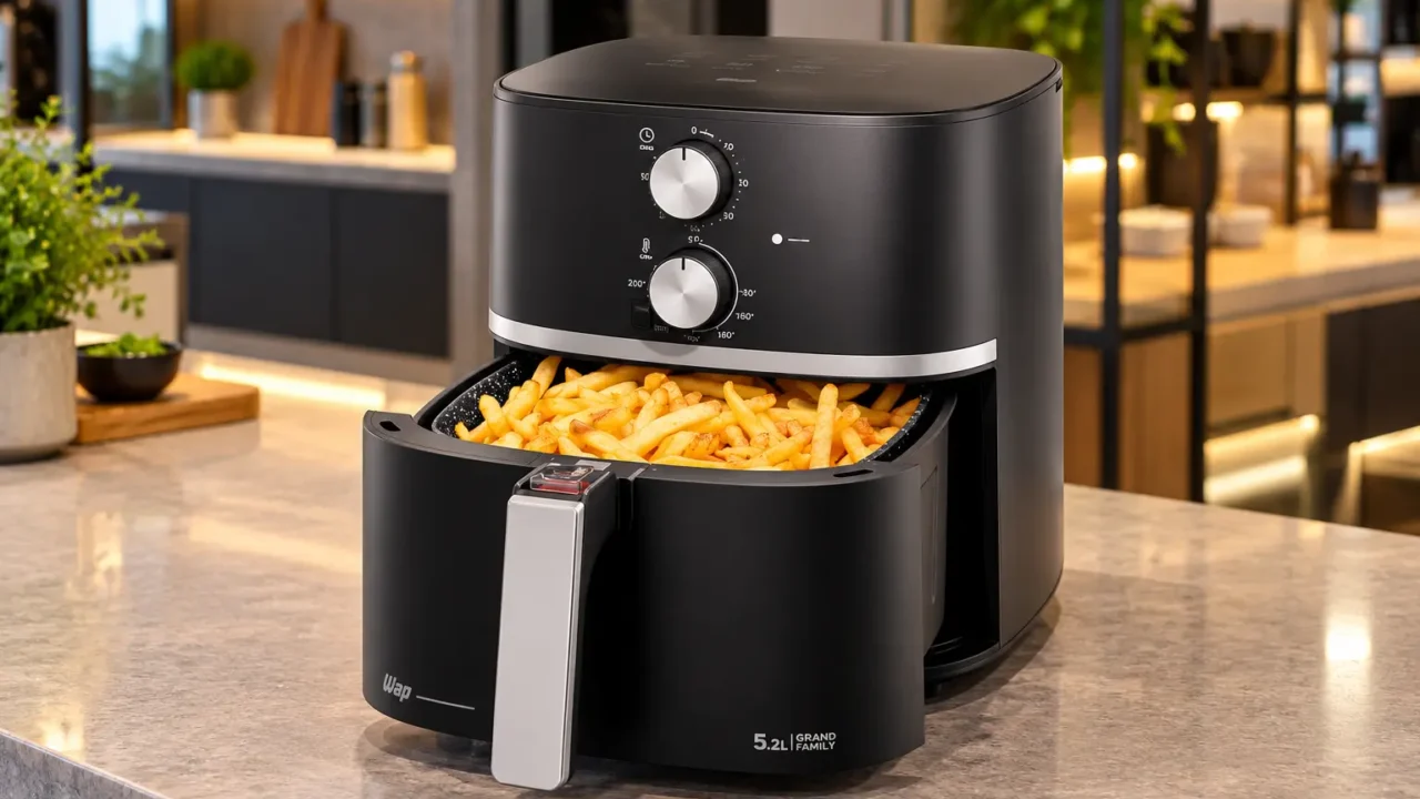 De 5,2L a 16L, a air fryer muda de cesta compacta para formato oven