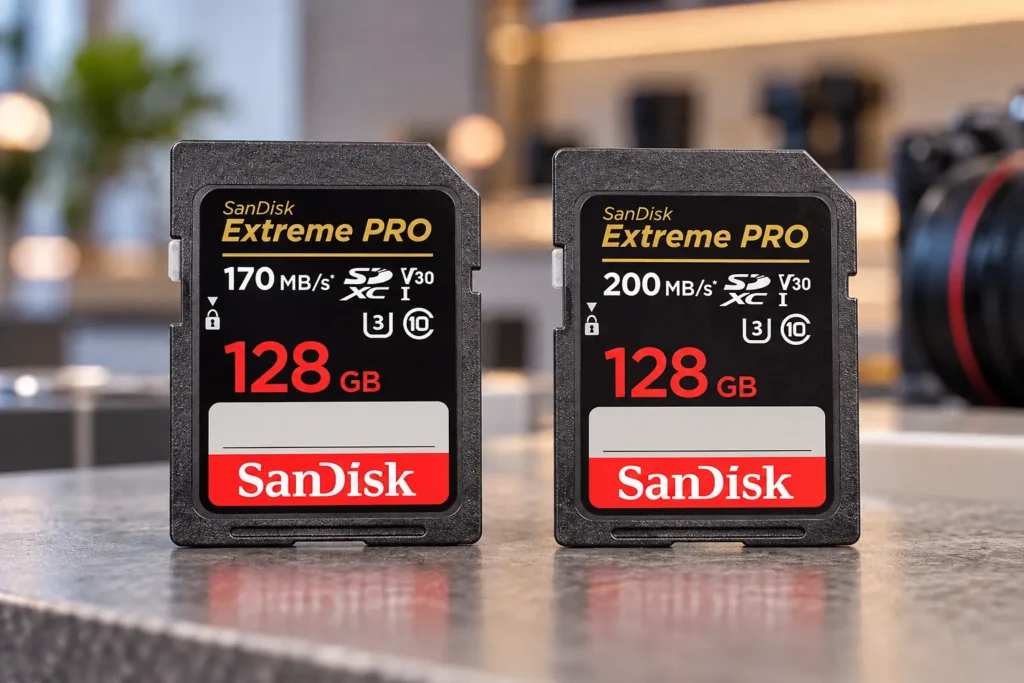 Extreme PRO 170 ou 200 MB/s: a diferença está na transferência