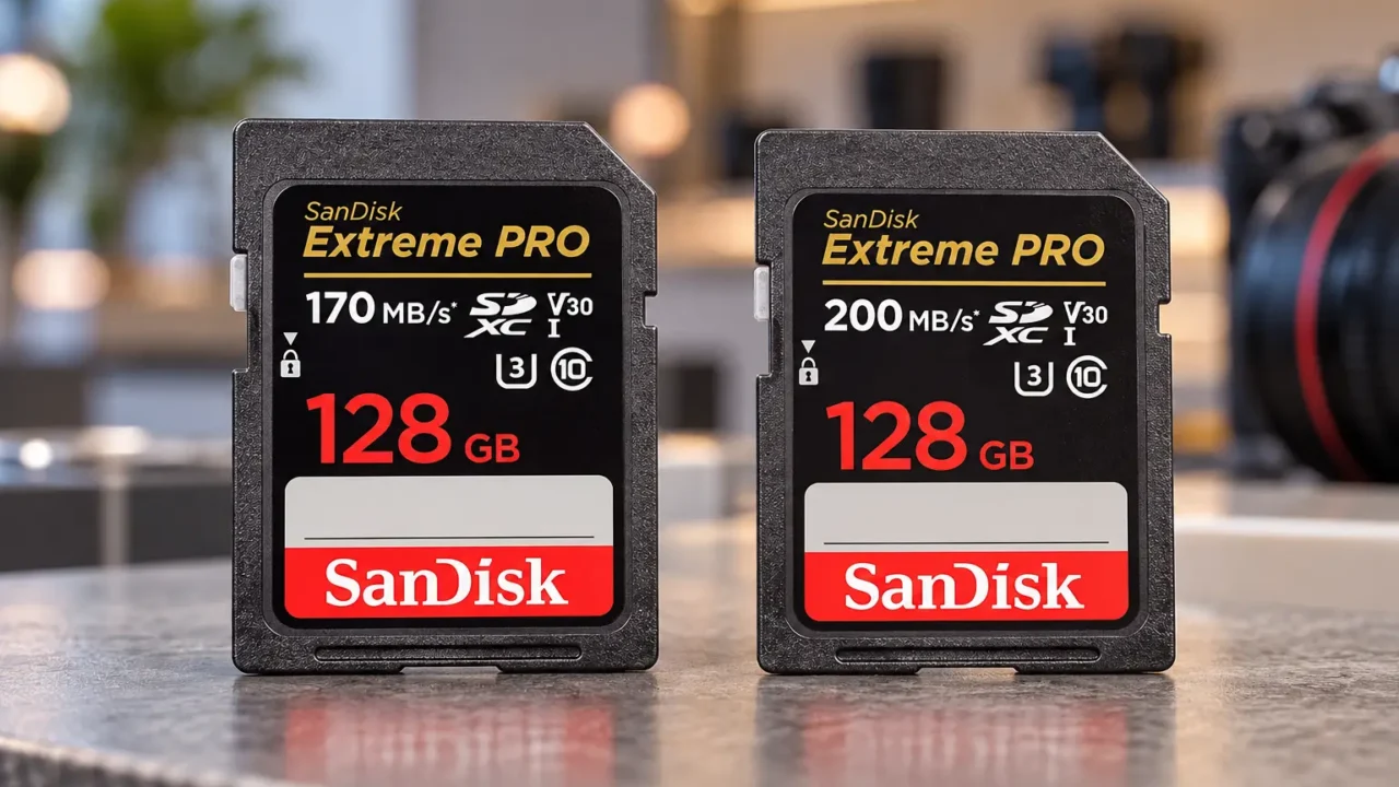 Extreme PRO 170 ou 200 MB/s: a diferença está na transferência