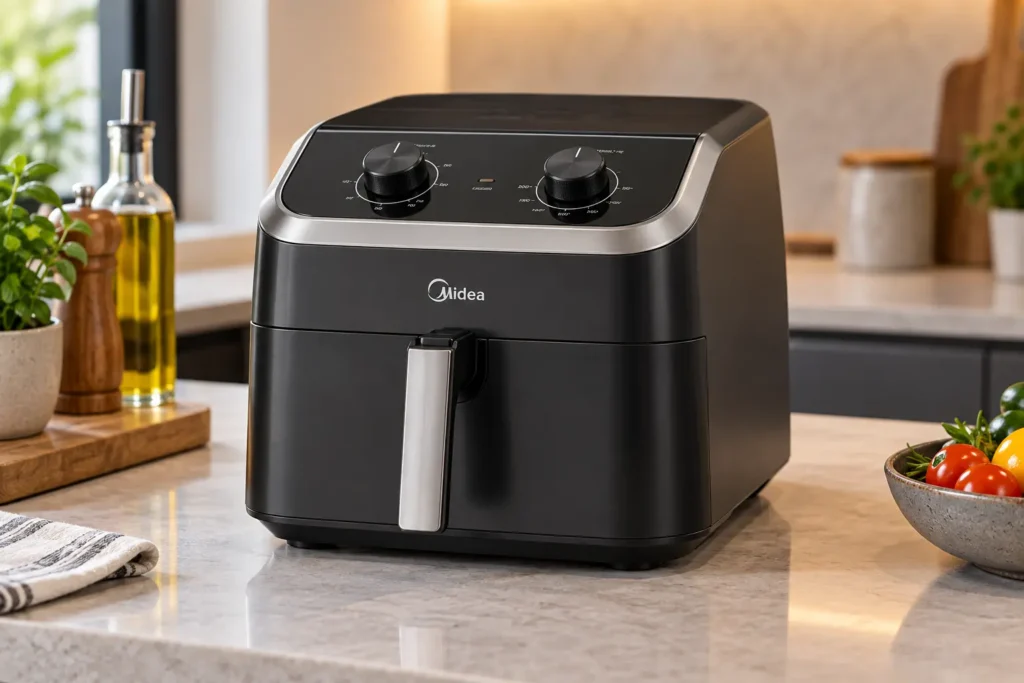 Air Fryer Midea de 4,5L, 8,5L ou 12L: cesta única ou bandejas