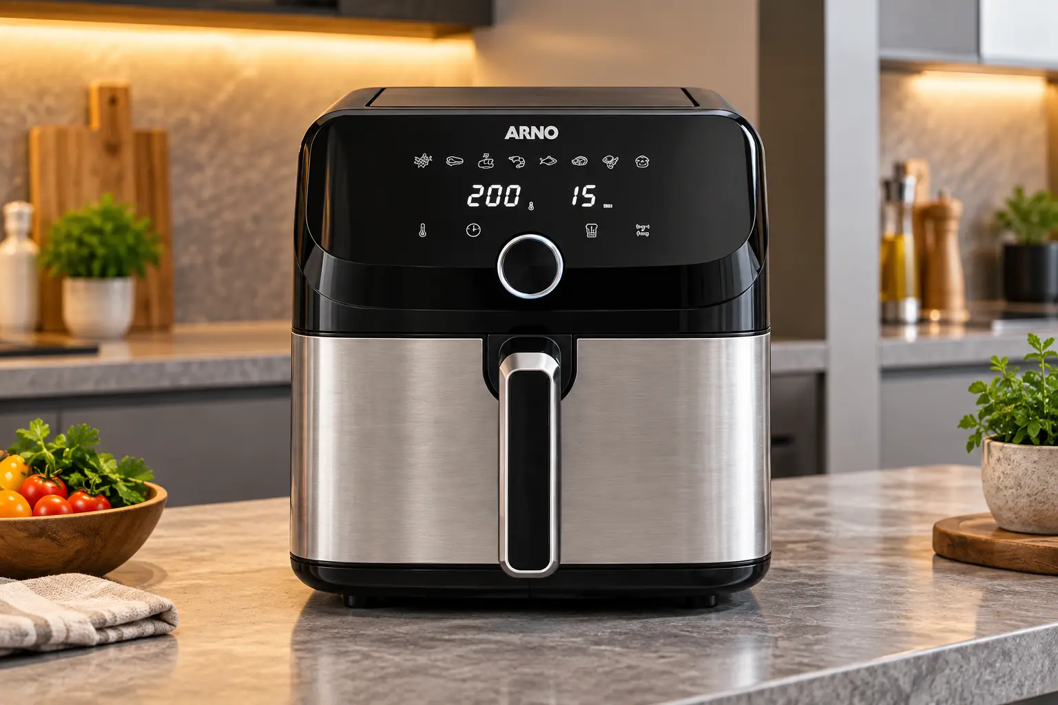 Air fryer de 4,2L a 12L: cesto, vidro ou formato oven