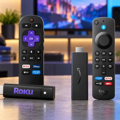 Roku Streaming Stick HD ou Fire TV Stick HD: interface ou Alexa