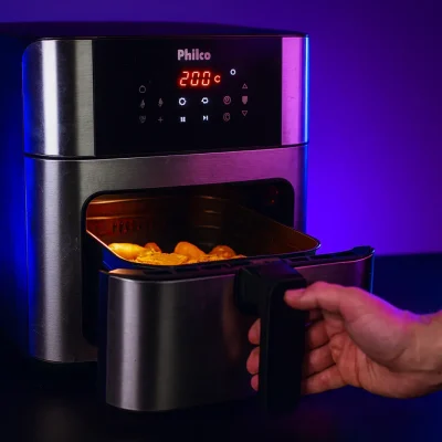Air fryer Philco 16L com painel digital: eficiência e confiança