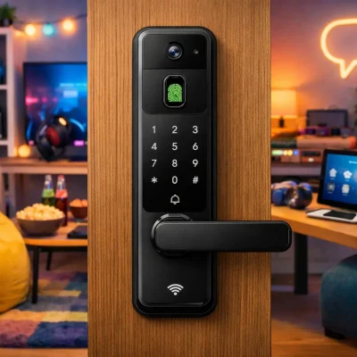 Design premium: 3 Fechaduras Eletrônicas Digitais Biométricas com Câmera WiFi por preço justo em 15/01/2026 08:38:46