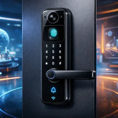 Fechadura Eletrônica Digital Biométrica com Câmera WiFi: 3 Modelos com Controle pelo App Tuya para Sua Casa ou Escritório