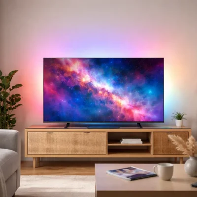 6 Philips Smart TV Ambilight 55 com desempenho turbinado 2026