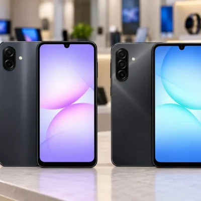 Galaxy A07 ou A17: a diferença está na memória e na câmera